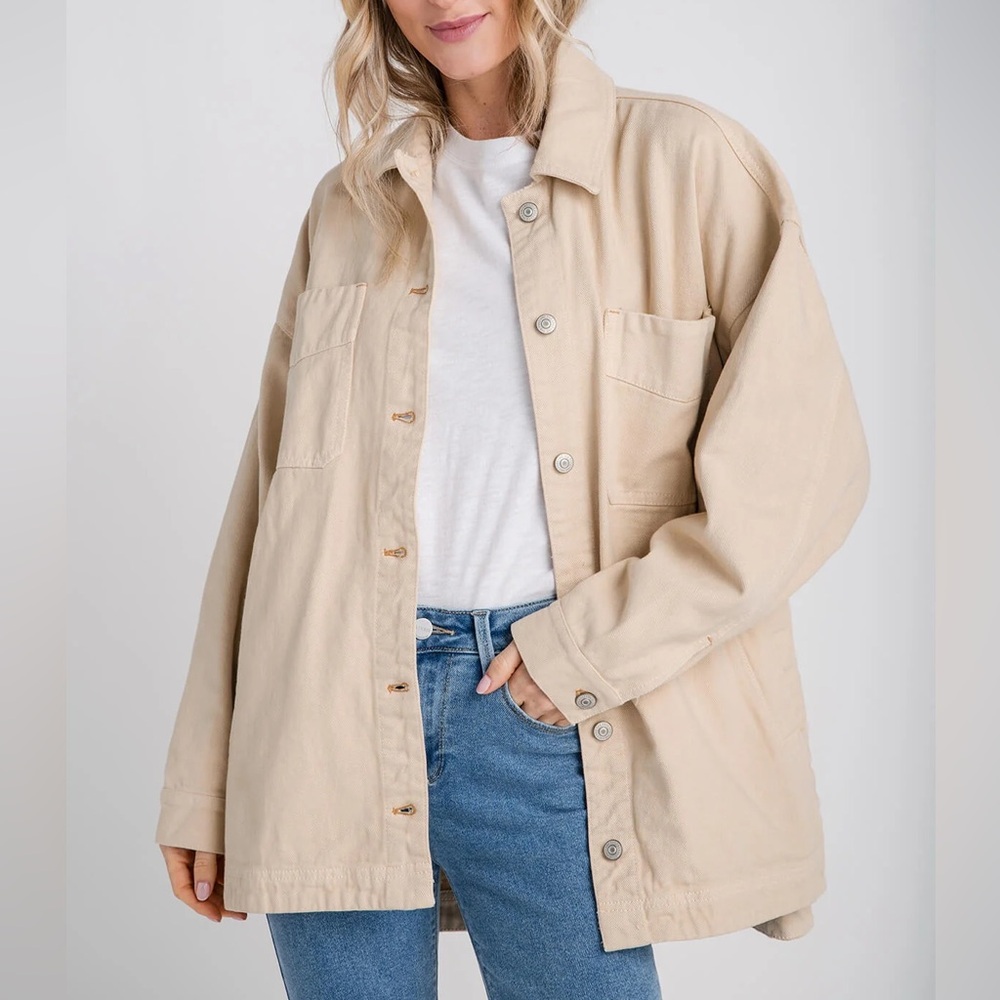 Free People Madison City Twill Jacket